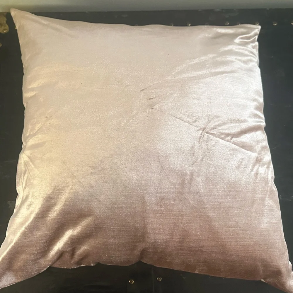 West Elm Pink Crushed Lush Velvet 20x20 Throw Pillow Cover with R Customization